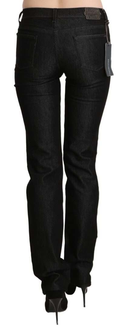 Ermanno Scervino - Chic Black Mid Waist Skinny Jeans