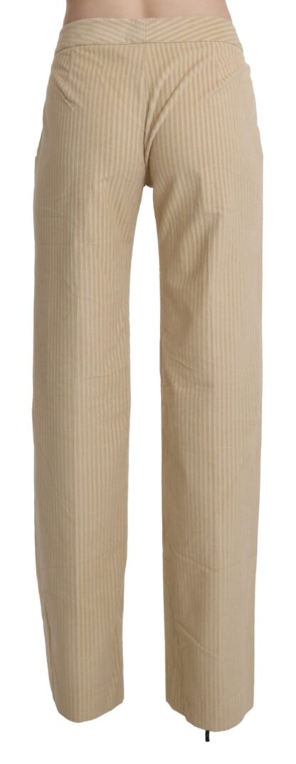 Ermanno Scervino - Chic Beige High-Waist Wide Leg Pants