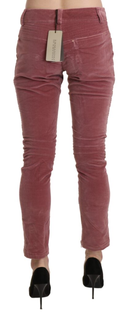 Ermanno Scervino - Chic Red Mid Waist Skinny Trousers