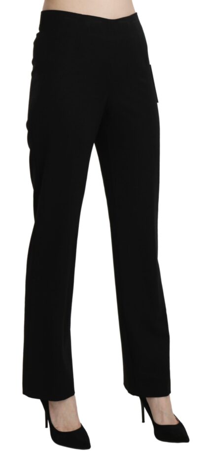 BENCIVENGA - Elegant Black High Waist Straight Pants