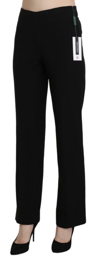 BENCIVENGA - Elegant Black High Waist Straight Pants