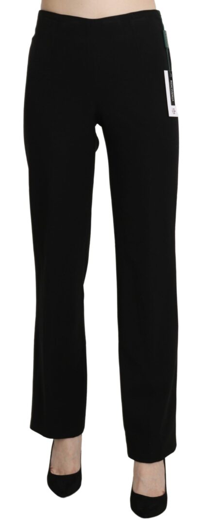 BENCIVENGA - Elegant Black High Waist Straight Pants