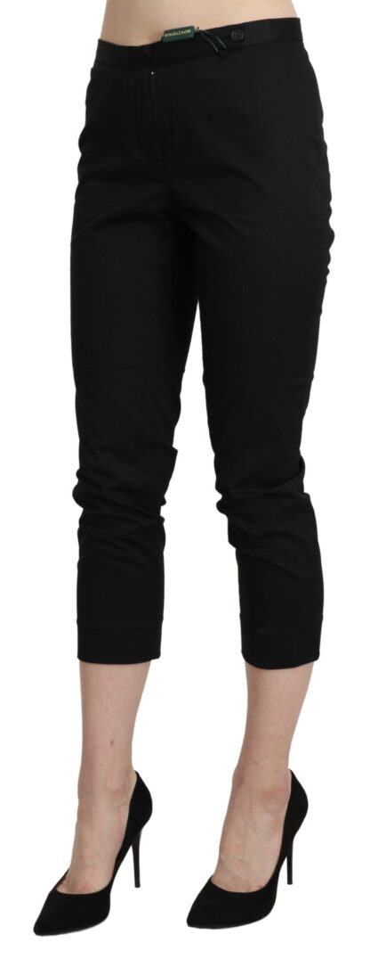 BENCIVENGA - Elegant High Waist Skinny Cropped Pants