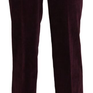 BENCIVENGA - Elegant High Waist Straight Pants in Brown