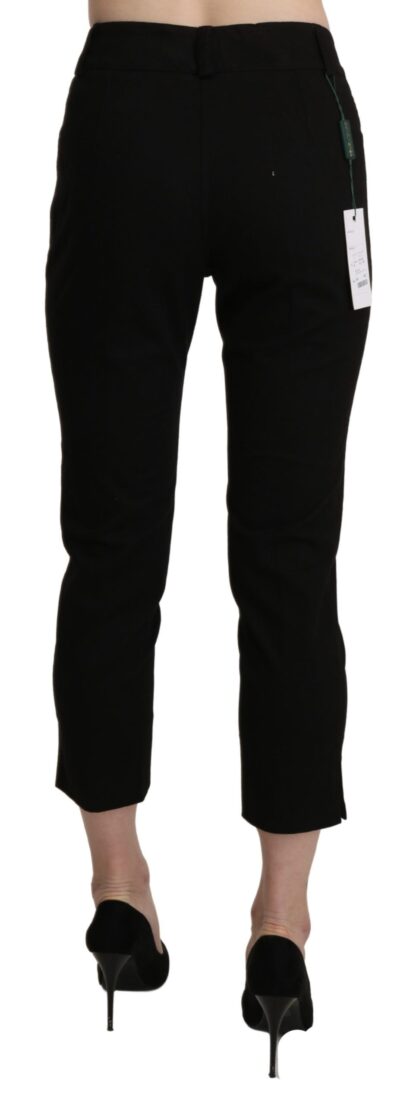 BENCIVENGA - Elegant Black High Waist Cropped Pants