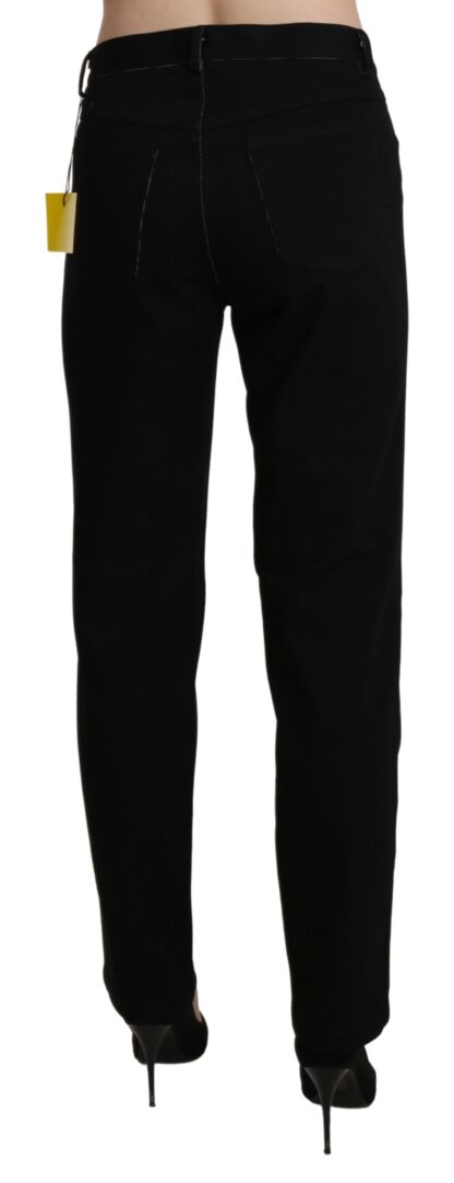 BENCIVENGA - Elegant High Waist Straight Black Trousers