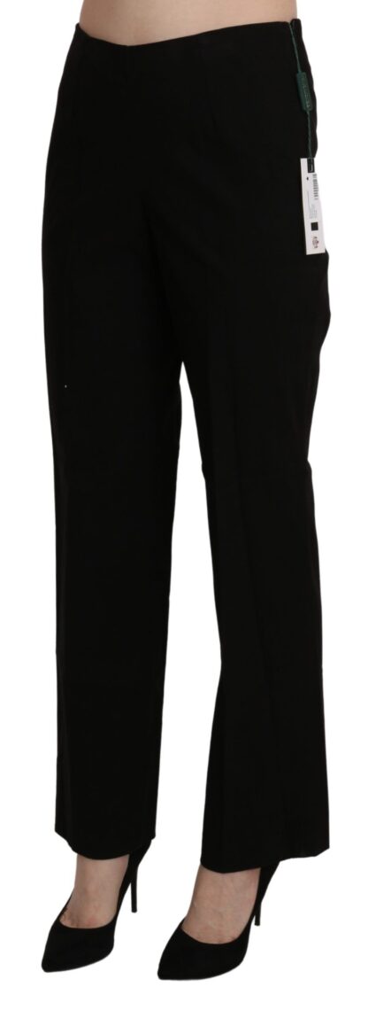 BENCIVENGA - Elegant High Waist Straight Black Pants