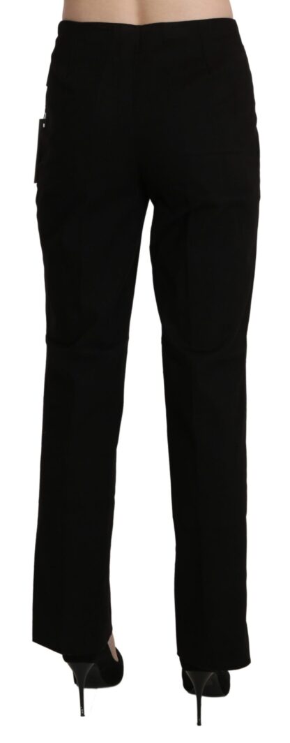 BENCIVENGA - Elegant High Waist Straight Black Pants