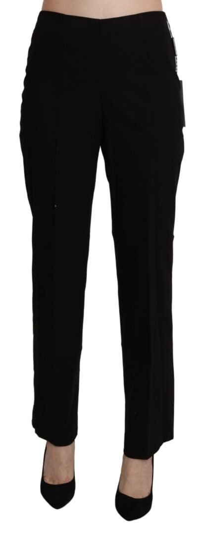 BENCIVENGA - Elegant High Waist Straight Black Pants