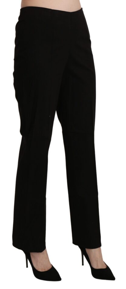 BENCIVENGA - Elegant High Waist Straight Black Pants