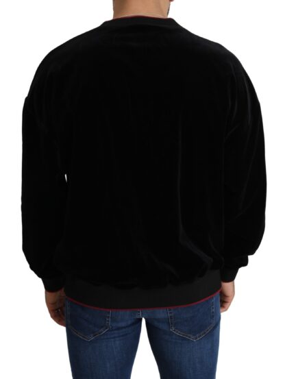 Dolce & Gabbana - Baroque Velvet Crew Neck Sweater