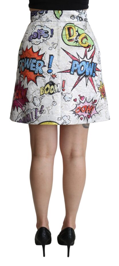 Dolce & Gabbana - Chic Cartoon Brocade Mini Skirt