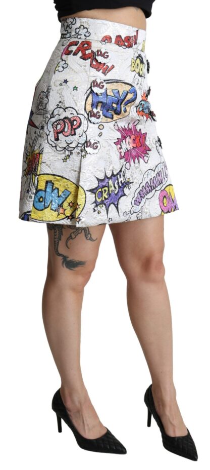 Dolce & Gabbana - Chic Cartoon Brocade Mini Skirt