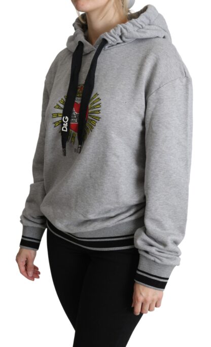 Dolce & Gabbana - Exclusive Hooded Gray Cotton Sweater