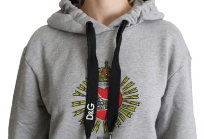 Dolce & Gabbana - Exclusive Hooded Gray Cotton Sweater