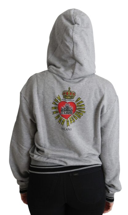 Dolce & Gabbana - Exclusive Hooded Gray Cotton Sweater