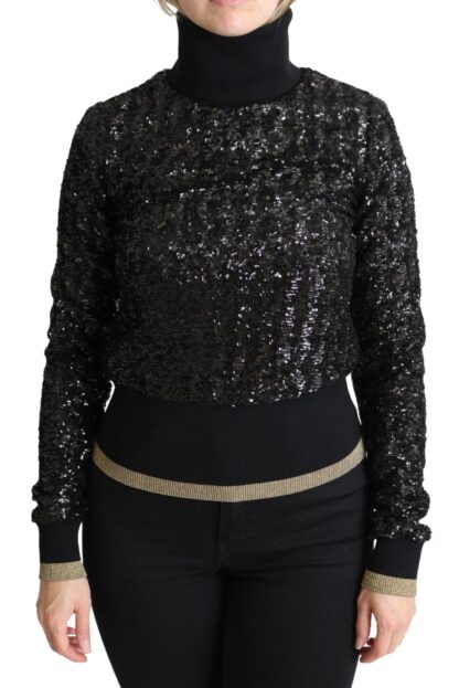 Dolce & Gabbana - Elegant Sequined Turtleneck Sweater