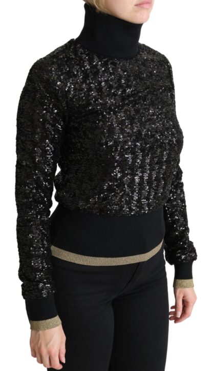 Dolce & Gabbana - Elegant Sequined Turtleneck Sweater