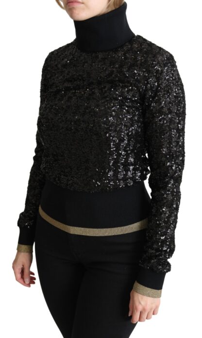 Dolce & Gabbana - Elegant Sequined Turtleneck Sweater