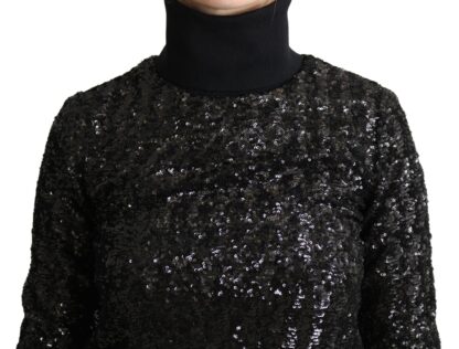 Dolce & Gabbana - Elegant Sequined Turtleneck Sweater