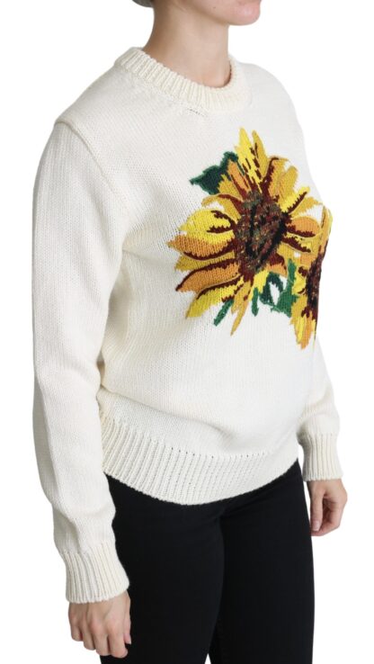 Dolce & Gabbana - Elegant Knitted Sunflower Sweater