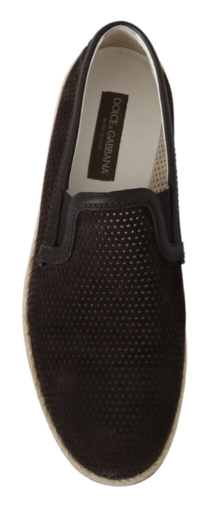 Dolce & Gabbana - Elegant Brown Leather Loafers for Men