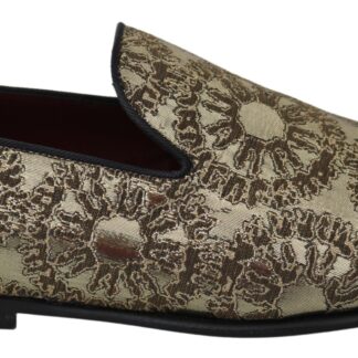 Dolce & Gabbana - Elegant Blue Embroidered Loafers