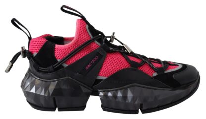 Jimmy Choo - Electric Elegance Leather Mesh Sneakers