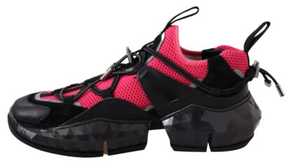 Jimmy Choo - Electric Elegance Leather Mesh Sneakers