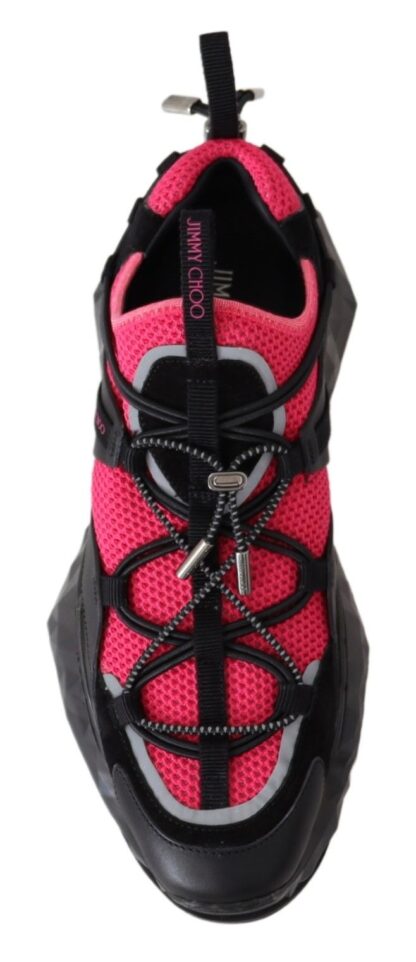 Jimmy Choo - Electric Elegance Leather Mesh Sneakers