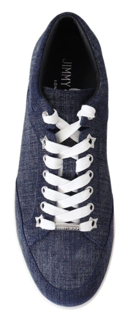 Jimmy Choo - Chic Slip-On Blue Denim Suede Sneakers