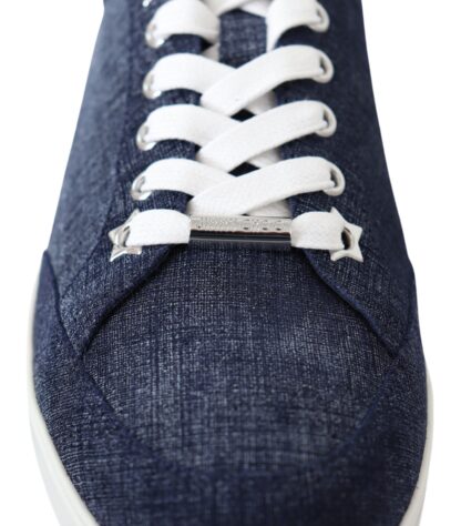 Jimmy Choo - Chic Slip-On Blue Denim Suede Sneakers