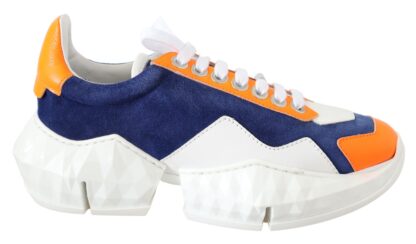 Jimmy Choo - Electric Elegance Leather Mix Sneakers