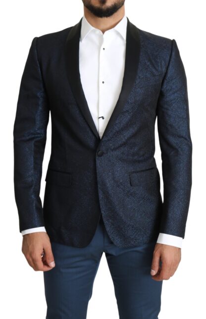 Dolce & Gabbana - Elegant Martini Blue Slim Fit Blazer