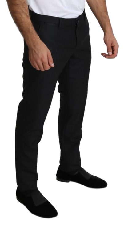 Dolce & Gabbana - Elegant Wool Blend Slim Dress Pants