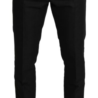 Dolce & Gabbana - Elegant Black Virgin Wool Cropped Pants