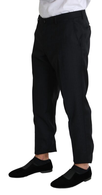 Dolce & Gabbana - Elegant Black Virgin Wool Cropped Pants