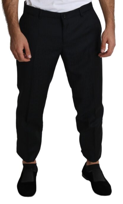 Dolce & Gabbana - Elegant Black Virgin Wool Cropped Pants