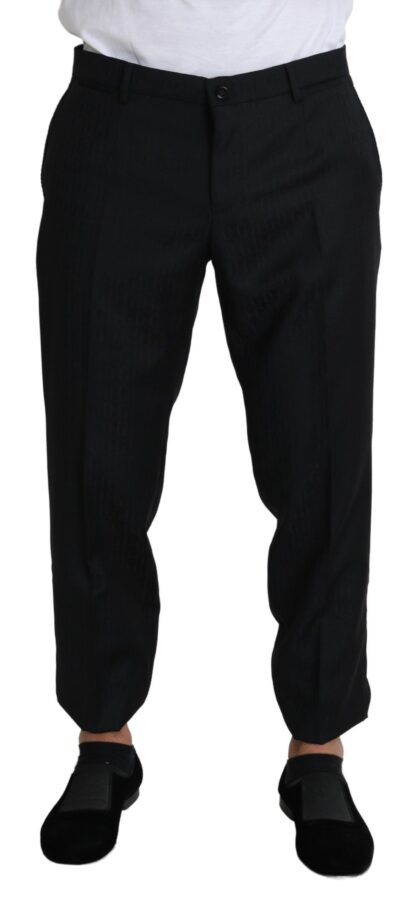 Dolce & Gabbana - Elegant Black Virgin Wool Cropped Pants