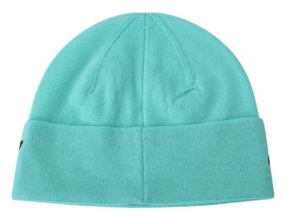 Givenchy - Aquamarine Green Wool Beanie with Signature Logo