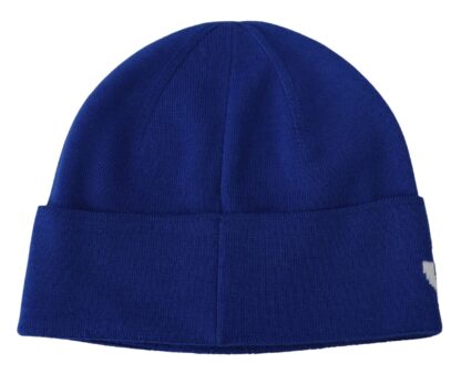 Givenchy - Chic Unisex Cobalt Wool Beanie with Logo Detail