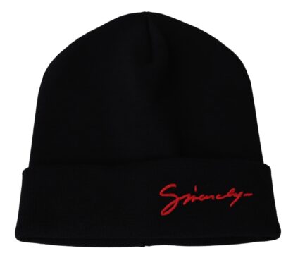 Givenchy - Chic Unisex Wool Beanie with Signature Accents