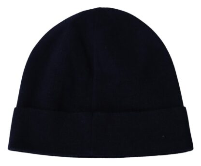 Givenchy - Elegant Unisex Beanie in Blue Cotton Cashmere Blend