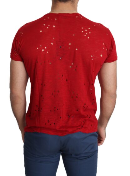 Guess - Radiant Red Cotton Stretch T-Shirt