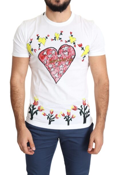 Dolce & Gabbana - Chic Saint Valentine Print Crew Neck T-Shirt