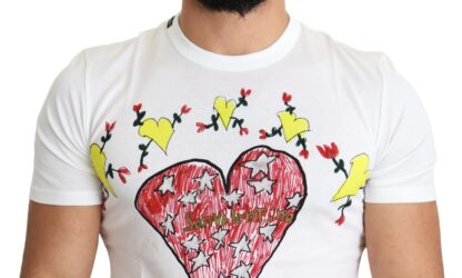 Dolce & Gabbana - Chic Saint Valentine Print Crew Neck T-Shirt