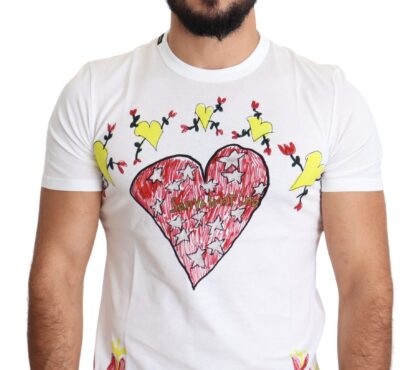 Dolce & Gabbana - Chic Saint Valentine Print Crew Neck T-Shirt