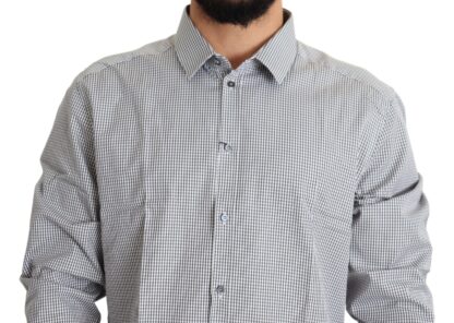 Dolce & Gabbana - Checkered Slim Fit Cotton Dress Shirt