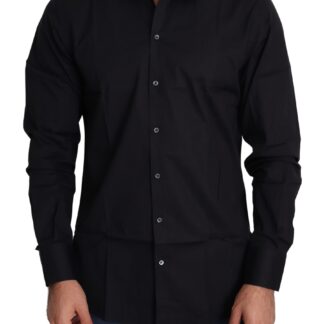 Dolce & Gabbana - Sleek Black Cotton Dress Shirt