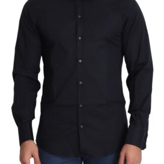 Dolce & Gabbana - Elegant Slim Fit Black Dress Shirt